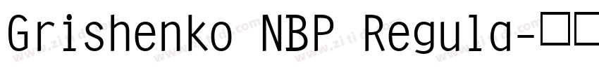 Grishenko NBP Regula字体转换